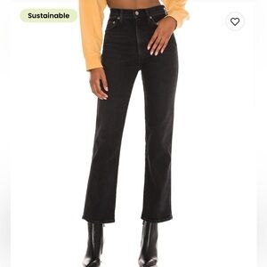 Agolde High Rise Black Jeans